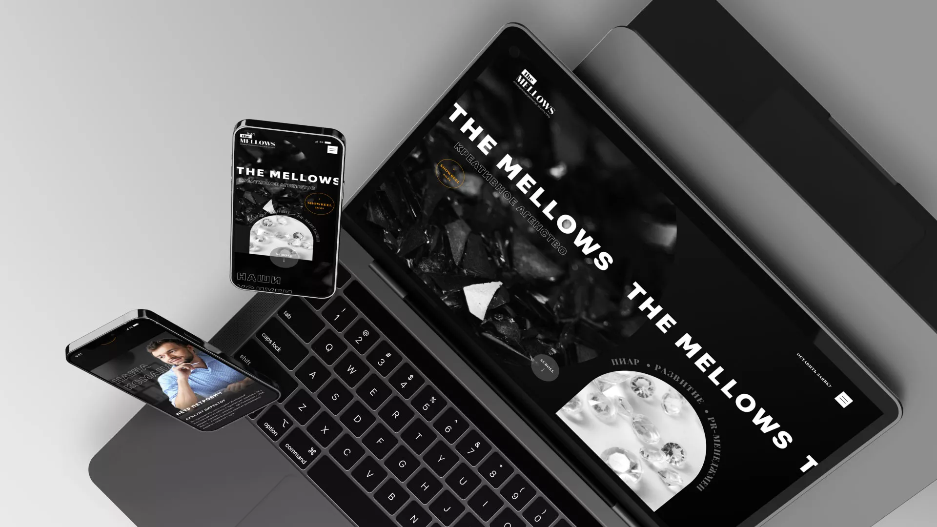 Разработка сайта креативного агентства «The Mellows» в Озерах