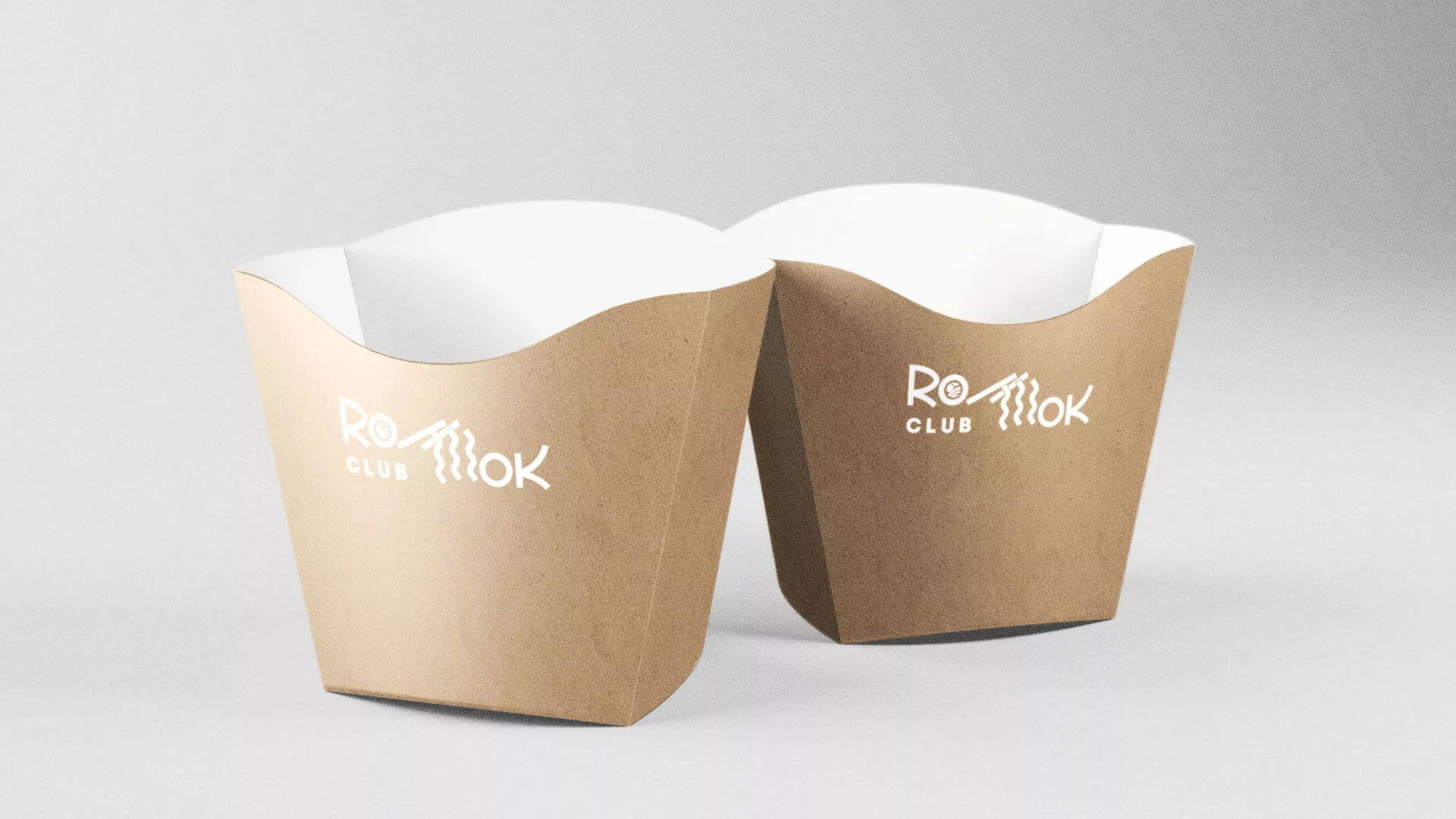 Создание логотипа суши-бара «Roll Wok Club» в Озерах